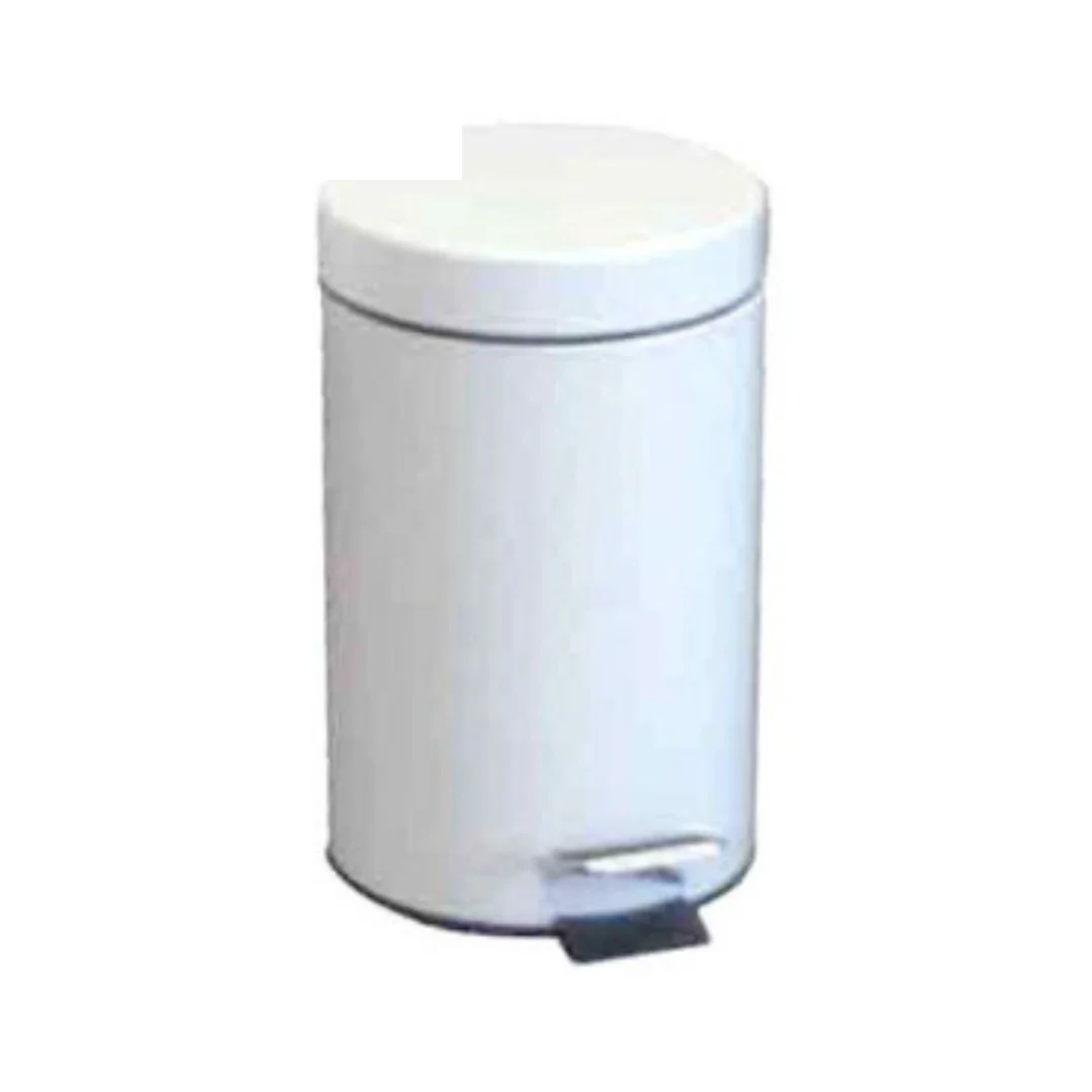 3L Pedal Bin with Plastic Liner White x Case of 1