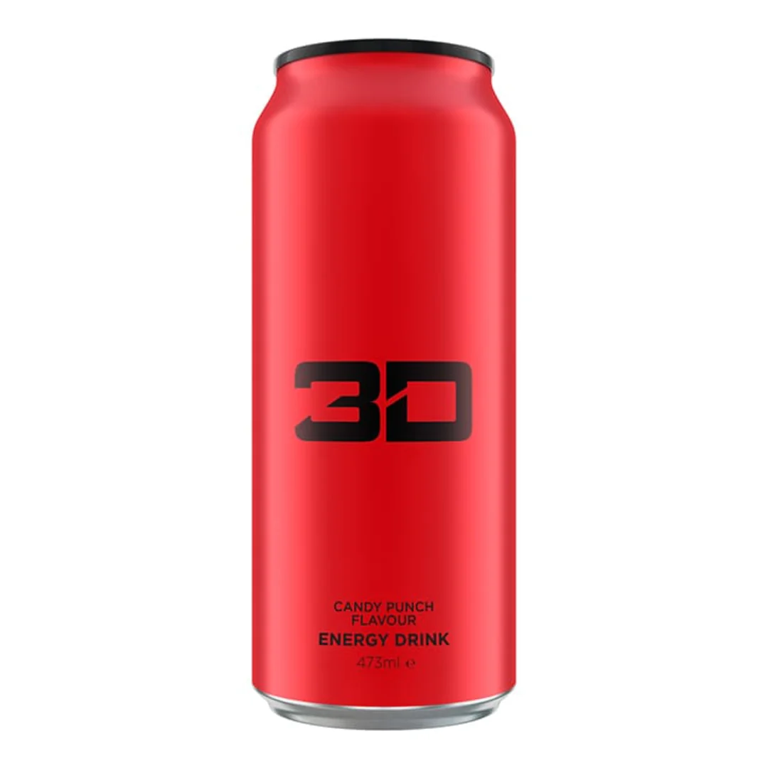 3D Energy Red Candy Punch 473ml