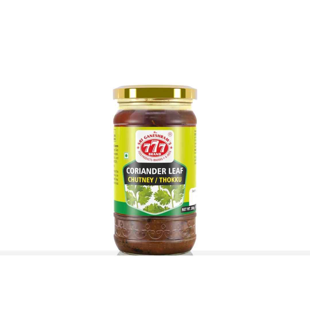 777 Coriander Leaf Chutney / Thokku 300g x 6 pack