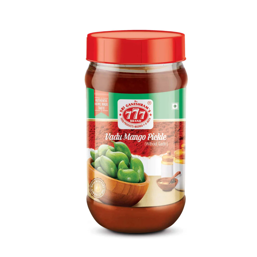 777 Vadu Mango Pickle (In Brine) 300gr x 6 pack