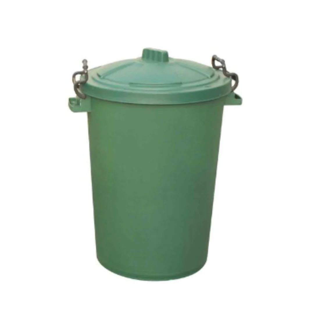 85L Clip Bin with Lid Green x Case of 1