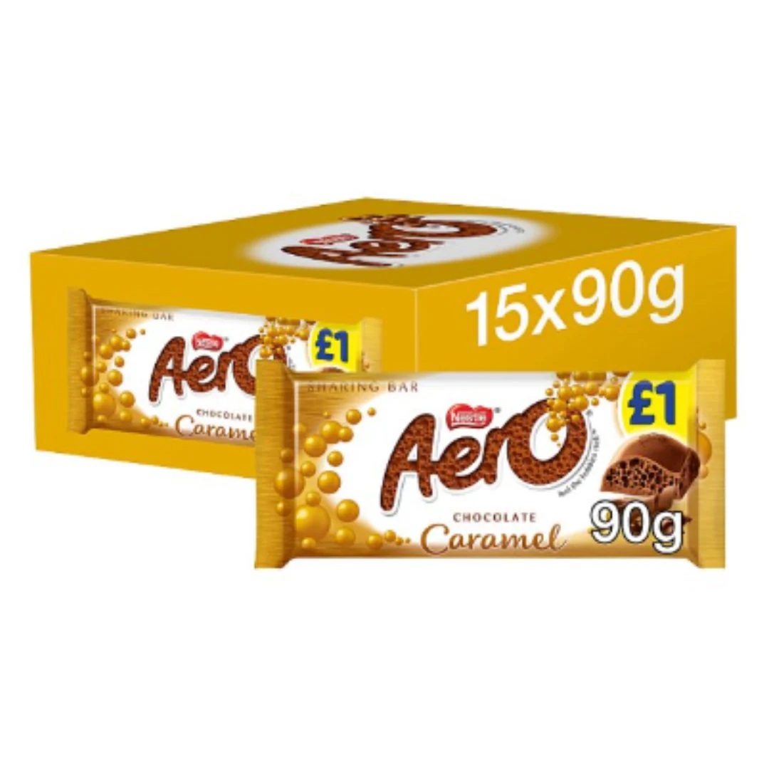 Aero Chocolate Caramel 90g x Case of 15