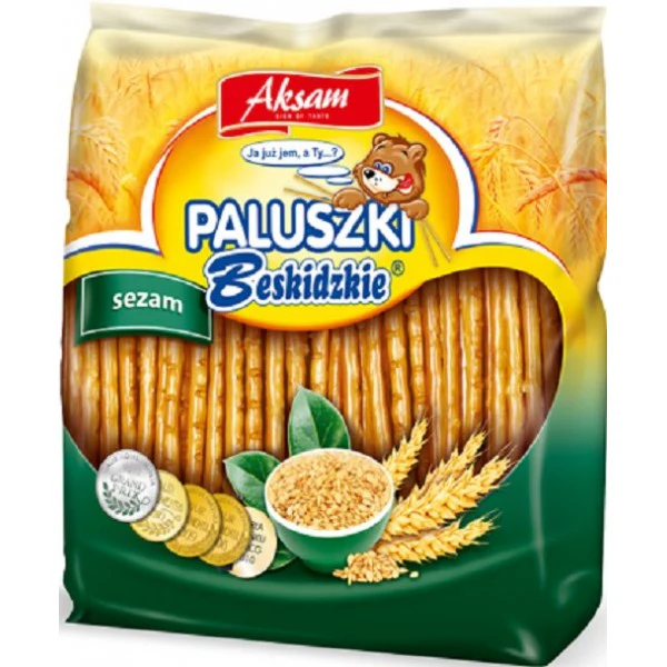 18x Aksam Paluszki Z Sezamem 175g