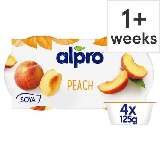 Alpro Peach Yogurt Alternative 4X125gr