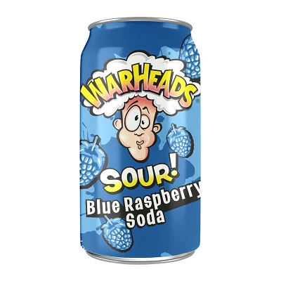 12x American Warheads Sour Blue Raspberry 330ml