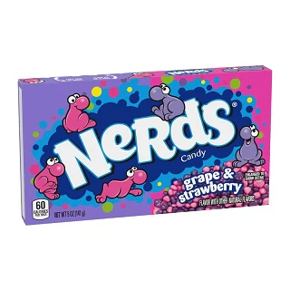 12x American Nerds Candy Grape & Strawberry