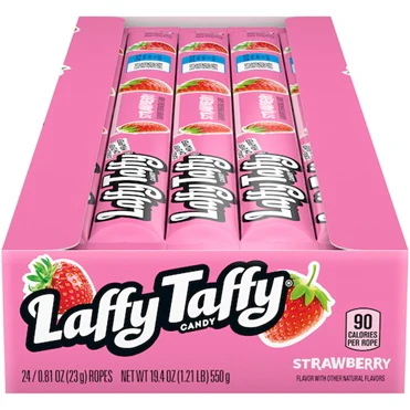 24x American Laffy Taffy Strawberry Ropes 22gr