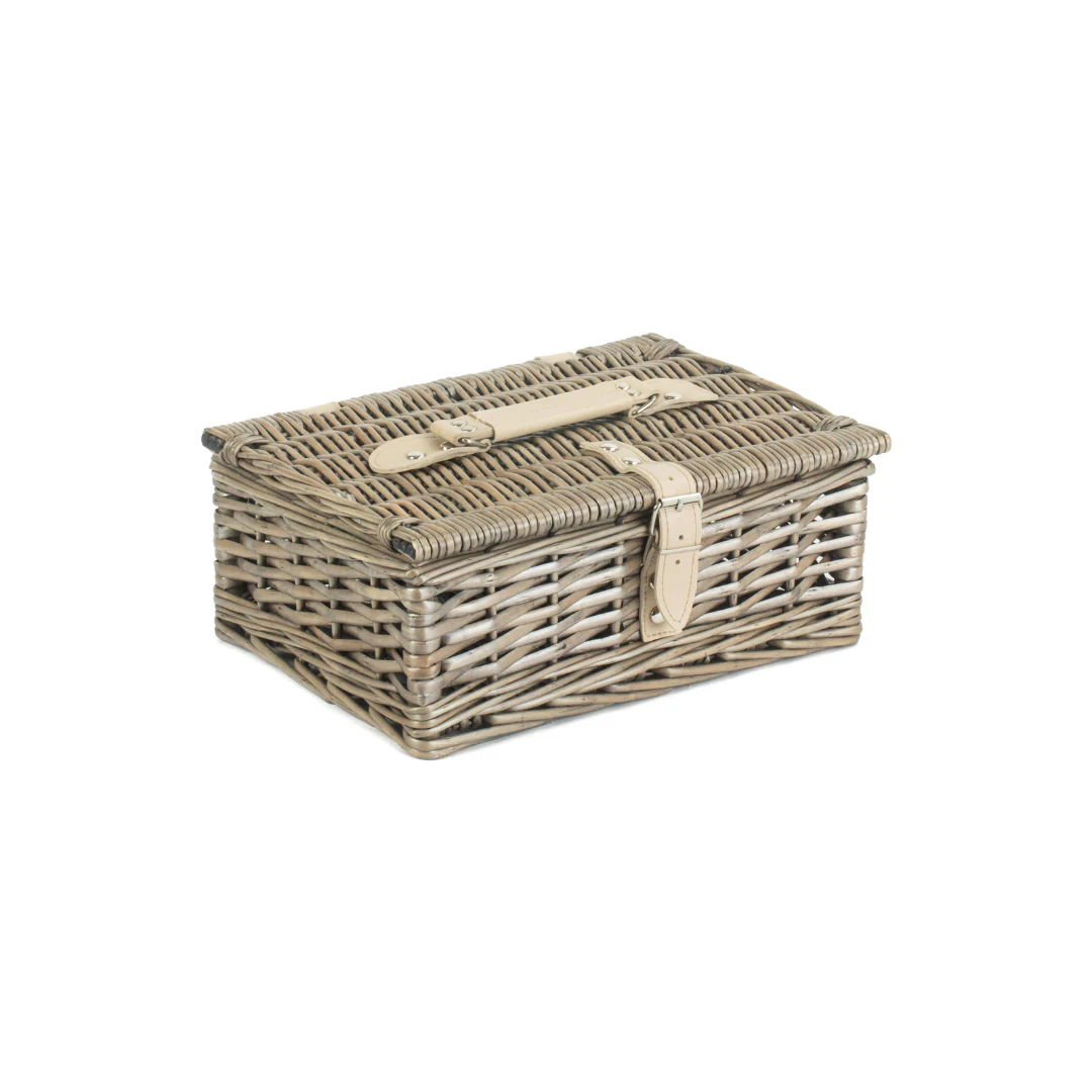 10" Antique Wash Split Willow Hamper