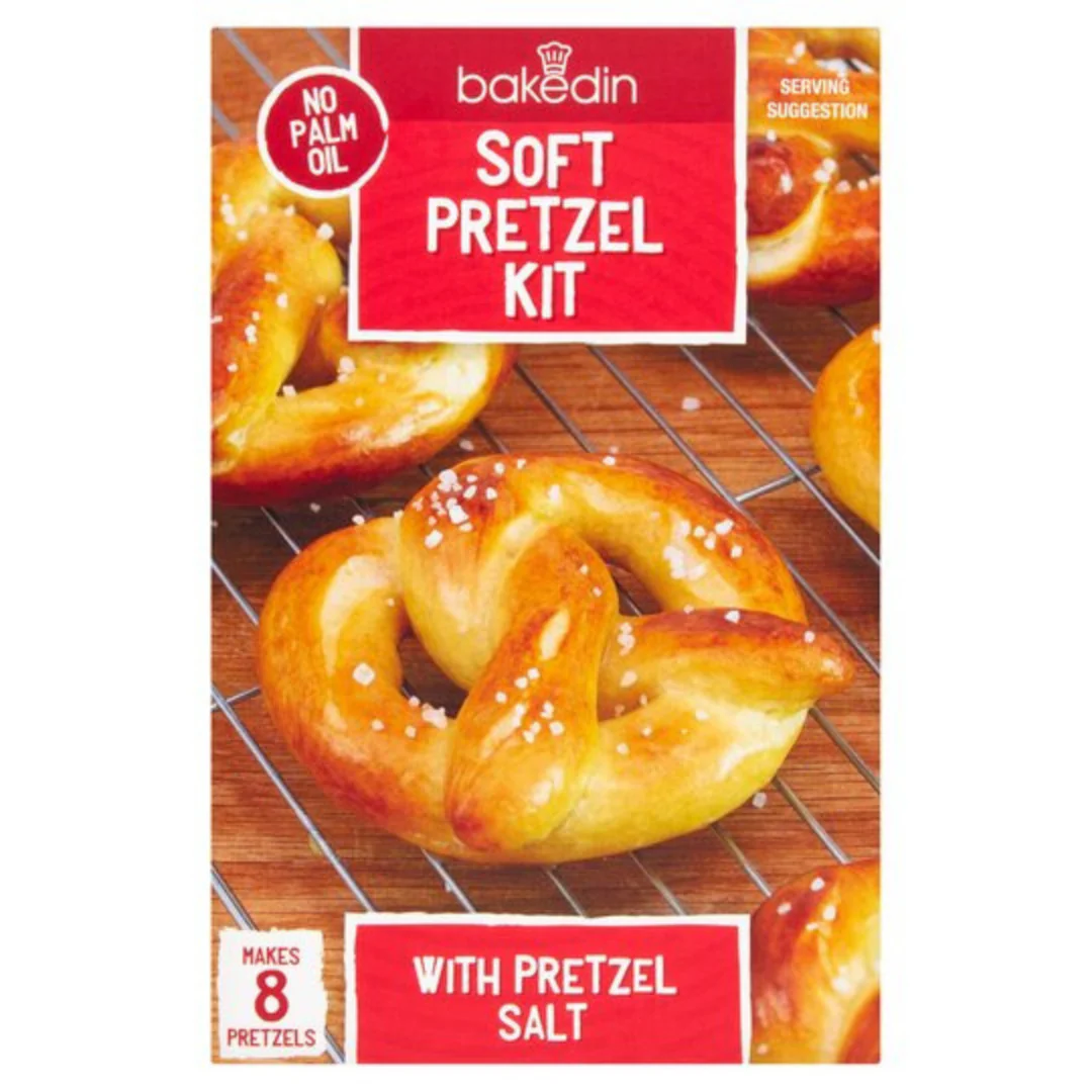 Bakedin Soft Pretzel Kit With Pretzel Salt 320gr