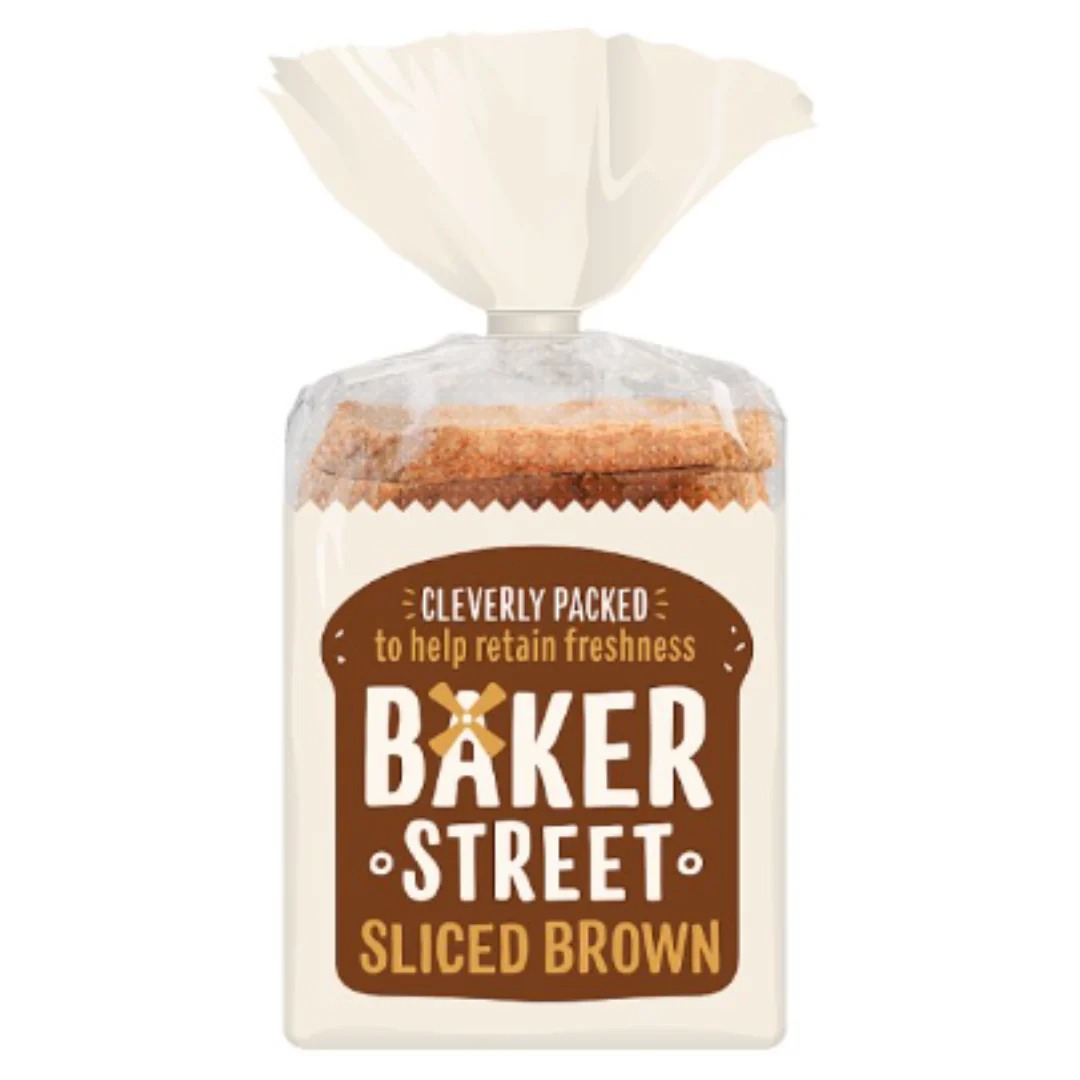 Baker Street Sliced Brown Bread 600g x Case of 9