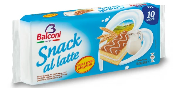 15x Balconi Snack Al Latte Cake 280g