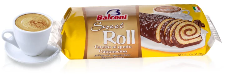 11x Balconi Sweet Roll Cappuccino Cake 300g