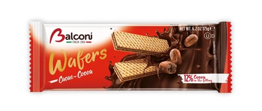 24x Balconi Wafers Cocoa 175gr