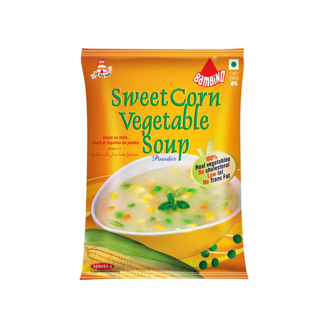 Bambino Sweet Corn Vegetable Soup 12x45g x 6 pack