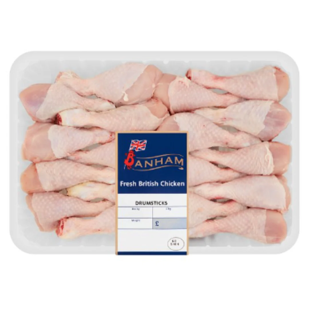Banham Fresh British Chicken Drumsticks 2kg x 4 Packs
