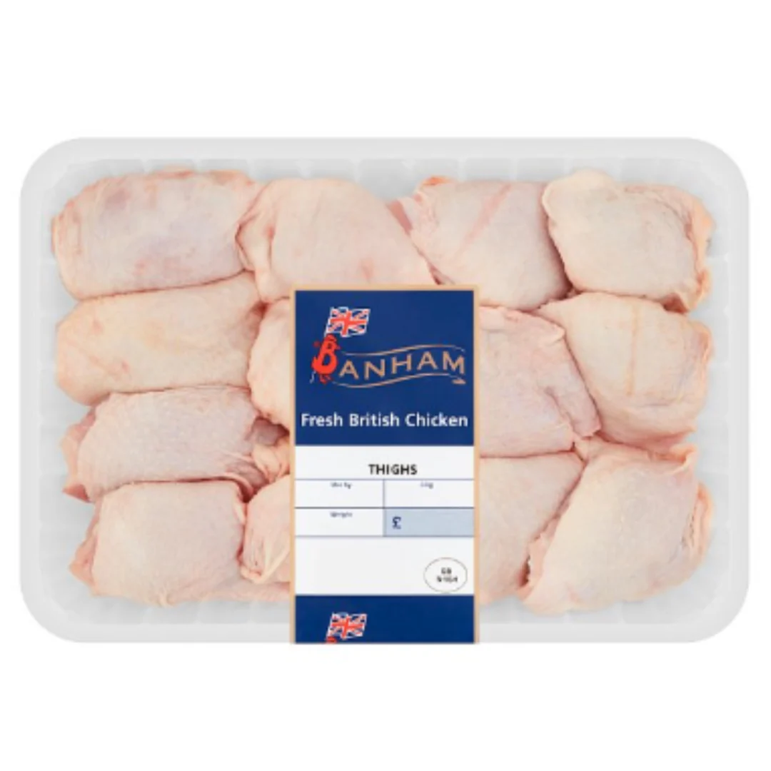 Banham Fresh British Chicken Thighs 2kg x 4 Packs
