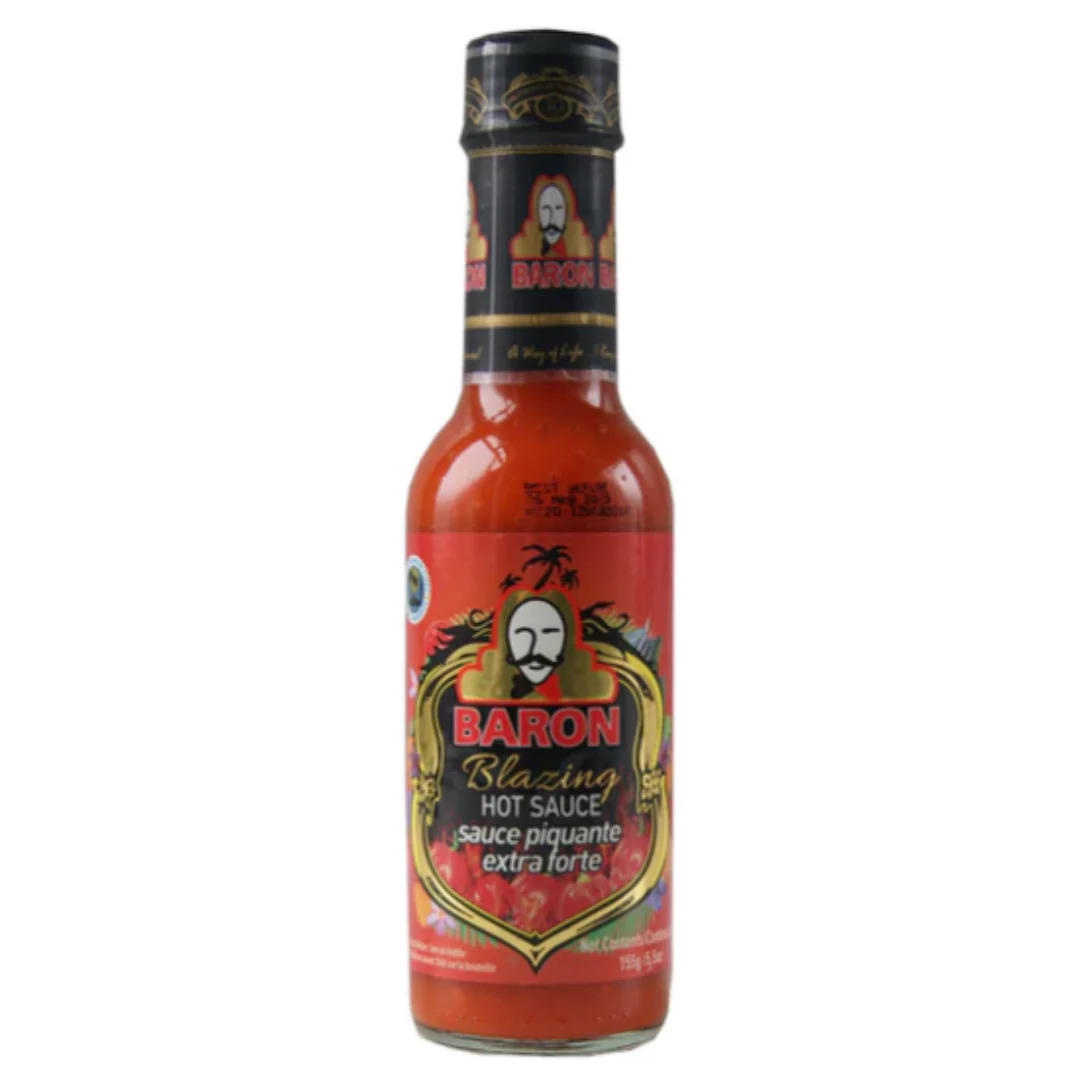 Baron Blazing Hot Sauce 6 x 155g