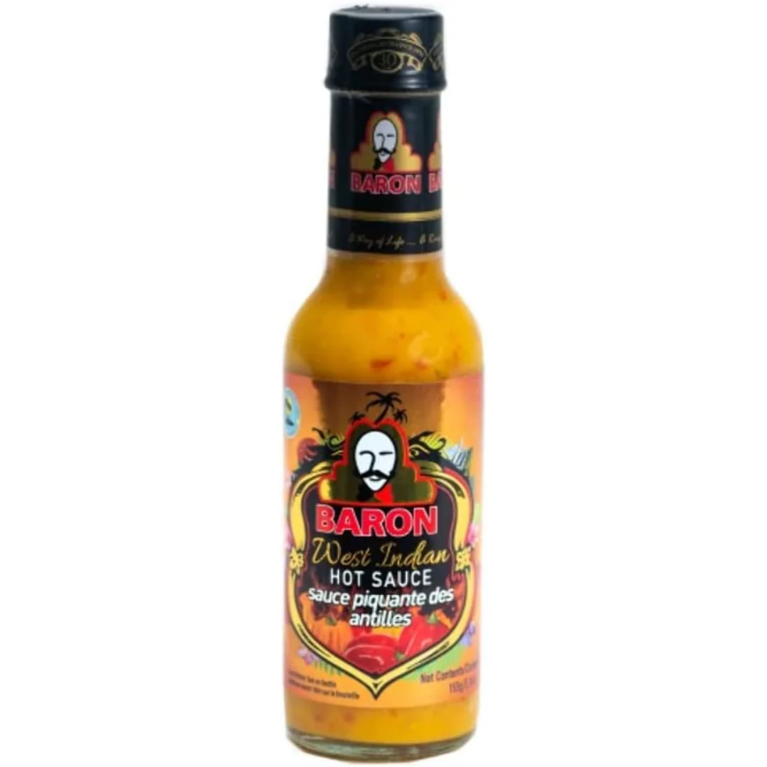 Baron West Indian Hot Sauce 6 x 155g