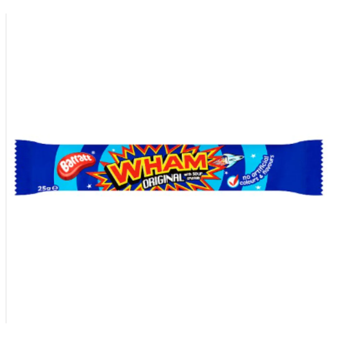 Barratt Wham Original with Sour Crystals 25g x Case of 50