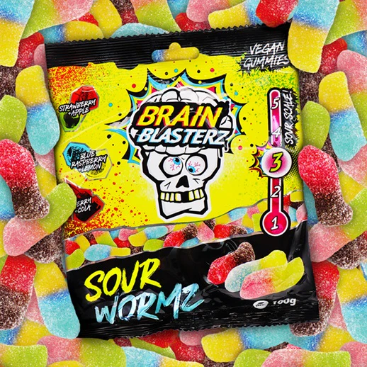 16x Bbz Sour Wormz 100gr