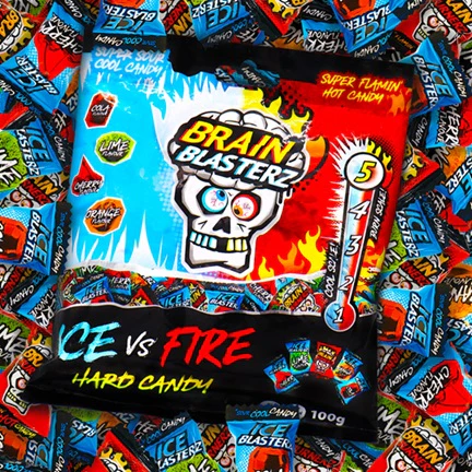12x Bbz Ice Vs Fire Hard Candy 100gr