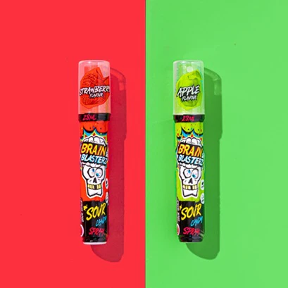 18x Bbz Sour Candy Spray Strawberry/Apple Flavour 28ml