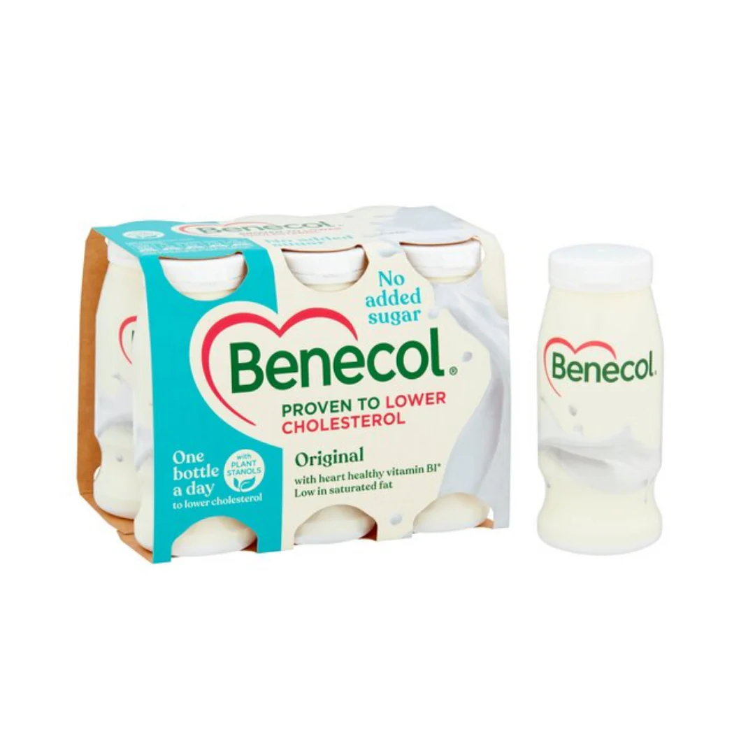 Benecol Light Natural Yogurt Drink 6 X 67.5G
