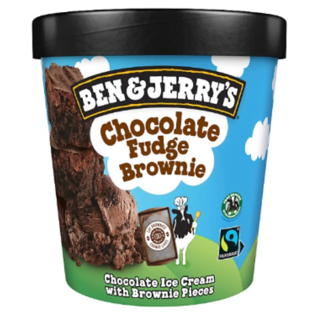 Ben & Jerry's Ice Cream Chocolate Fudge Brownie 465 ml x 8 Packs