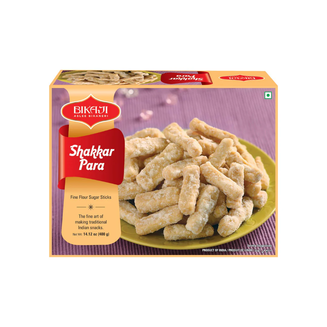 BIKAJI SHAKKAR PARA 400g x 6 pack