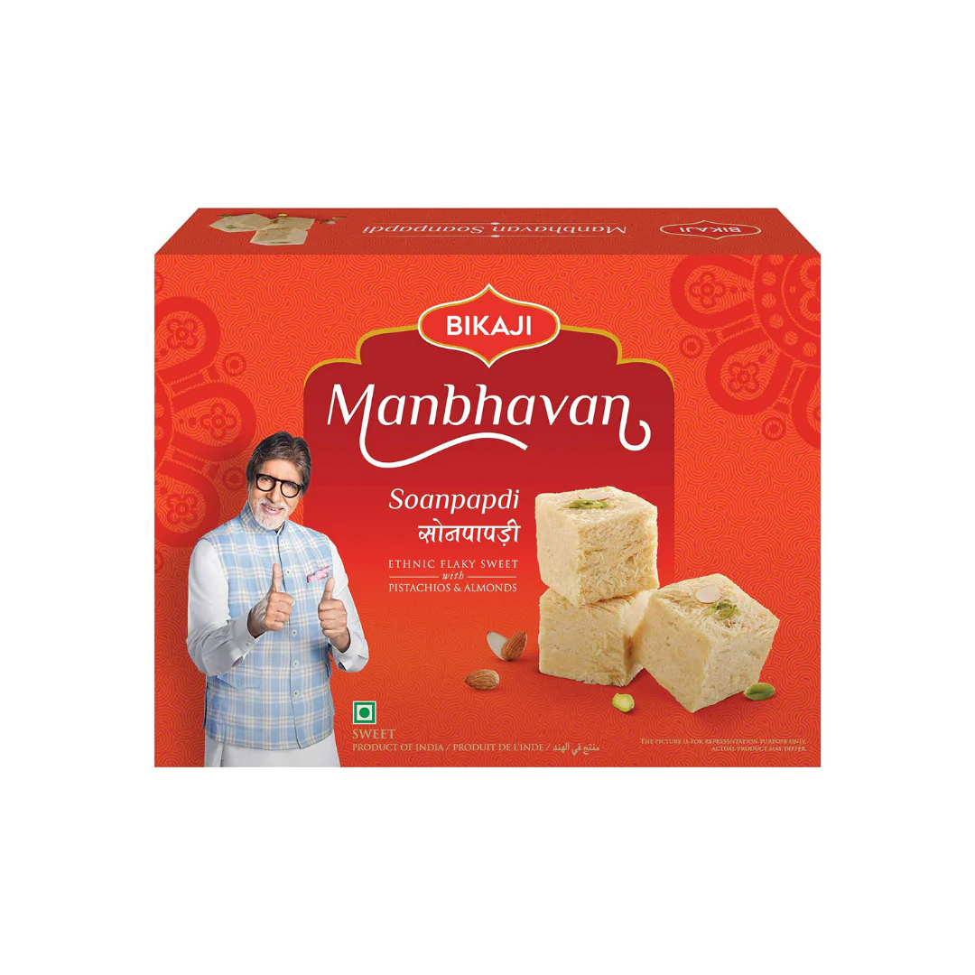 BIKAJI SOAN-PAPDI - MANBHAVAN 500g x 6 pack