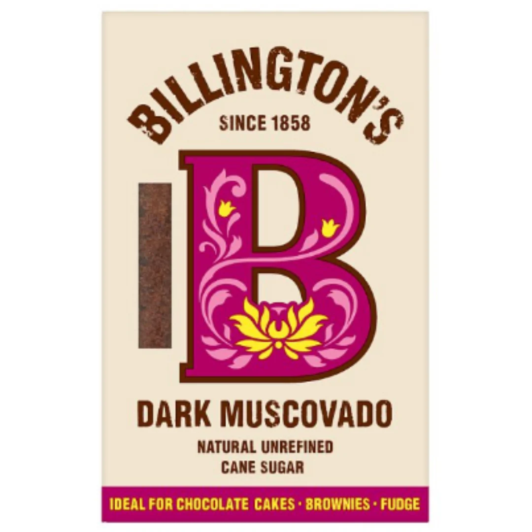 Billington's Dark Muscovado Natural Unrefined Cane Sugar 500g x 10