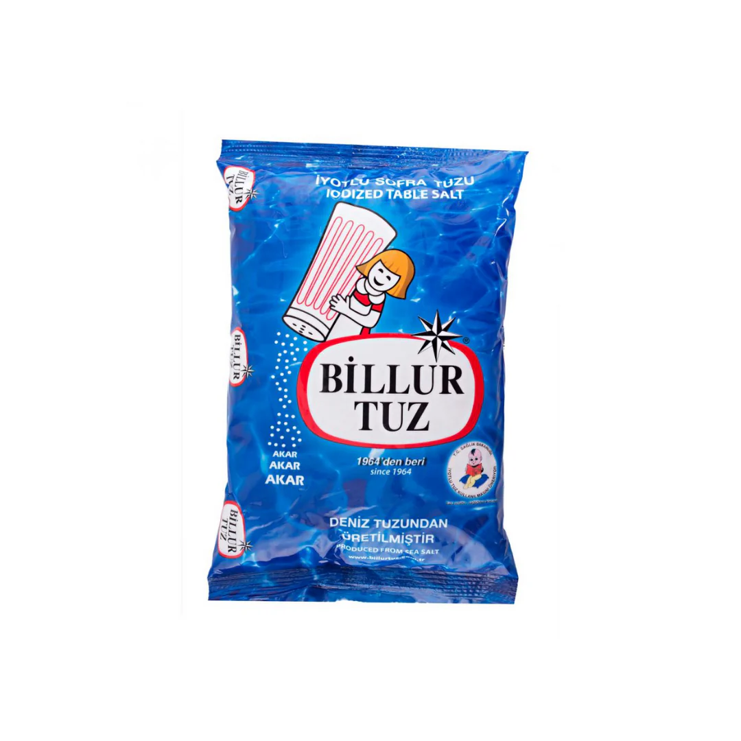 Billur Iodized Salt (Iyotlu Tuz/in Bag) 750gr