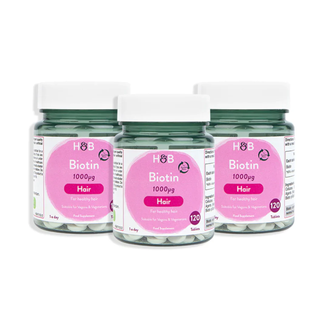 Holland & Barrett A Year's Supply Biotin 1000ug 360 Tablets Beauty Bundle