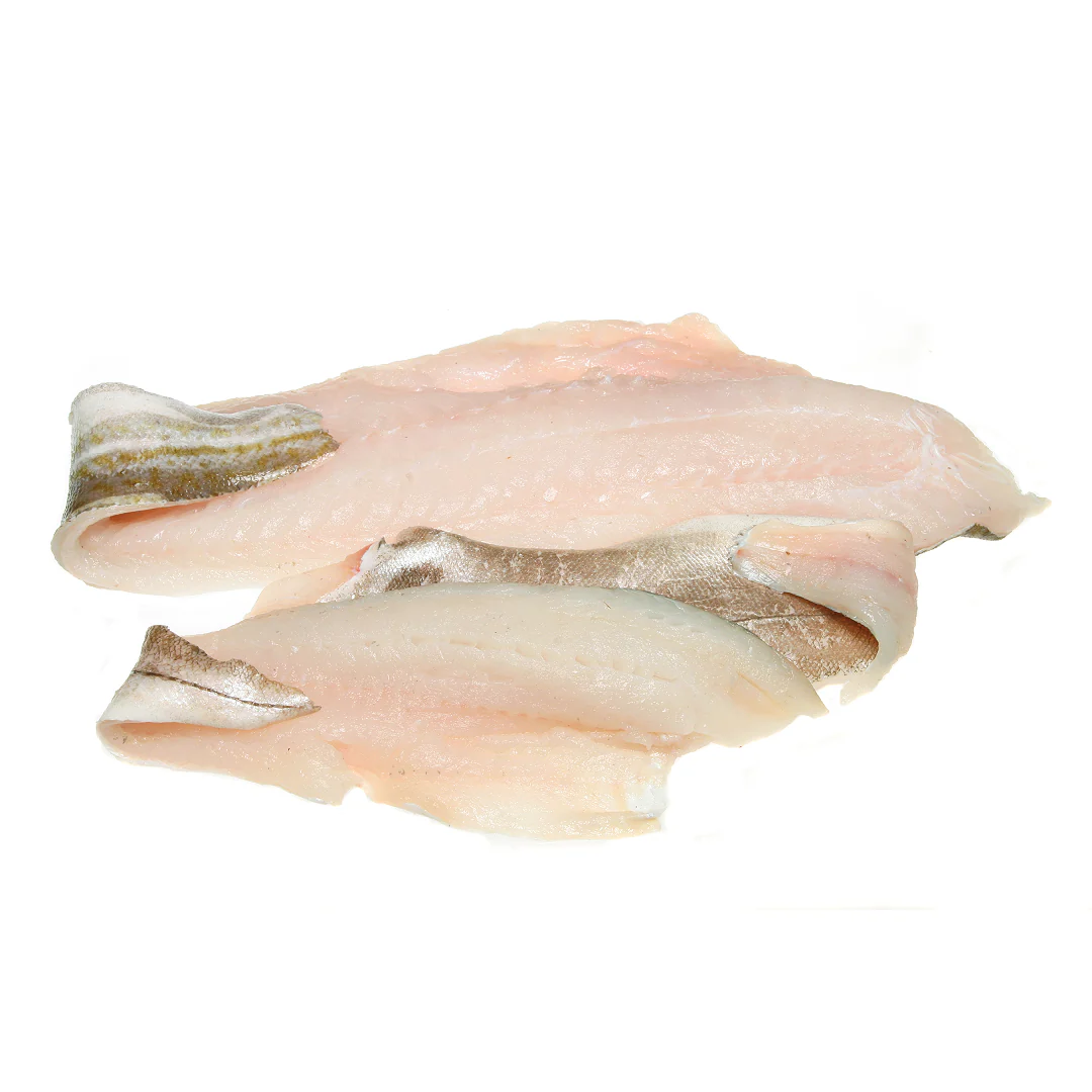 Frozen Skin-On, Boneless Atlantic Cod Fillets 8-10oz (4.54kg)