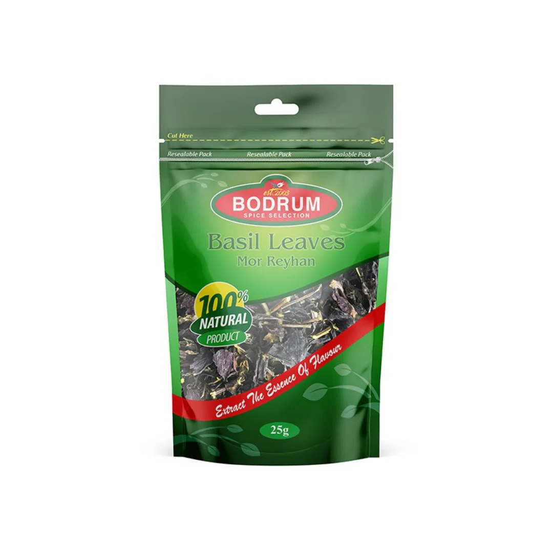 Bodrum Basil Leaves (Reyhan Mor) 25gr