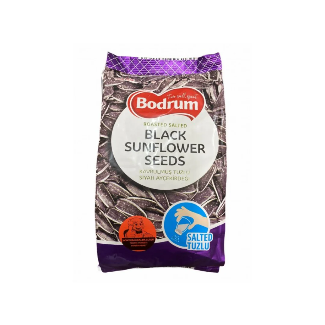 Bodrum Roasted Salted Black Sunflower Seeds 300gr