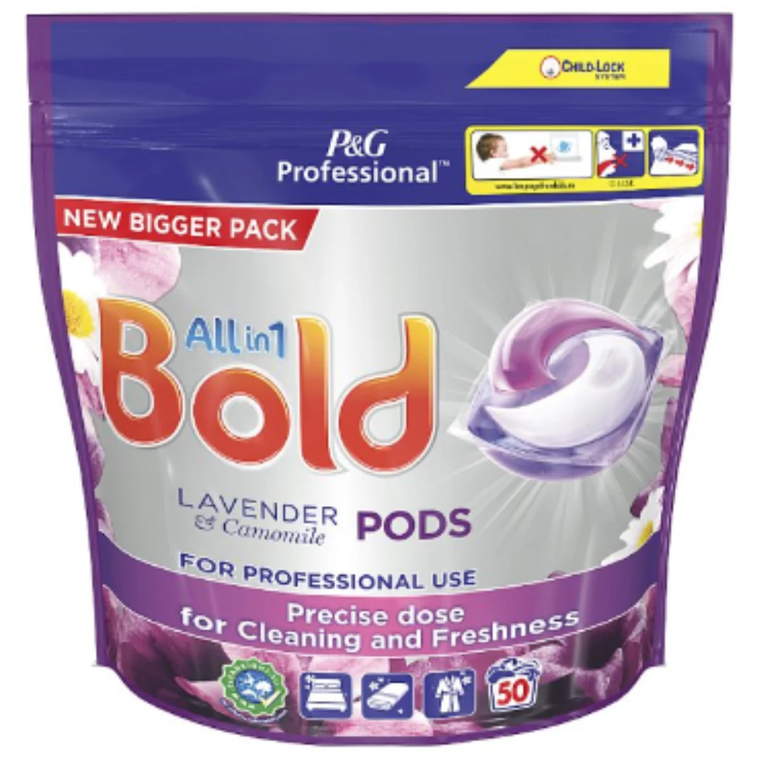 Bold 3in1 Pods Washing Liquid Capsules Lavender & Camomile 100 Washes x 1