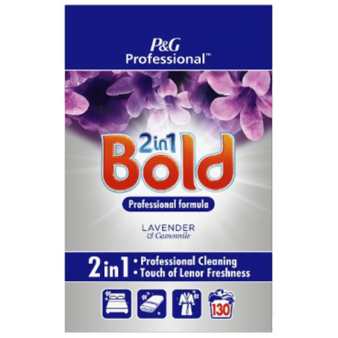Bold 2in1 Professional Powder Detergent Lavender & Camomile 8kg 130 Washes x 1