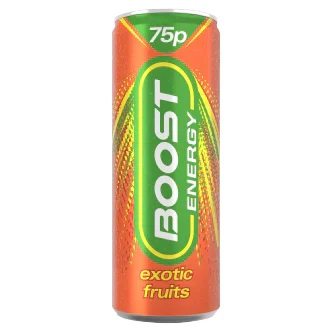 24x Boost Energy Drink Exotic Fruit Can 250ml