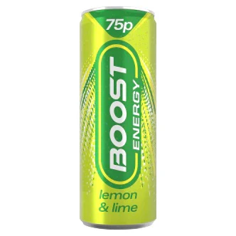 24x Boost Energy Drink Lemon/Lime Can 250ml