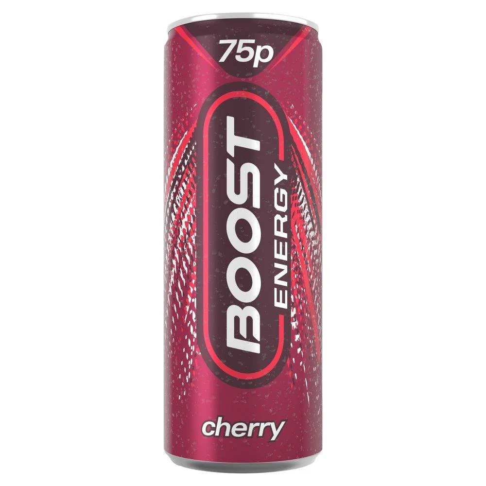 24x Boost Energy Drink Cherry Can 250ml