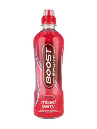 12x Boost Energy Drink Sports Mixed Berry Bottle 500ml