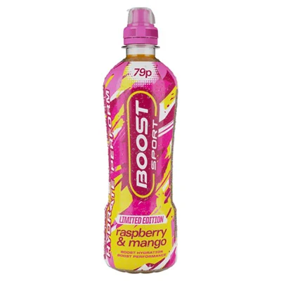 12x Boost Sport Raspberry & Mango 500ml