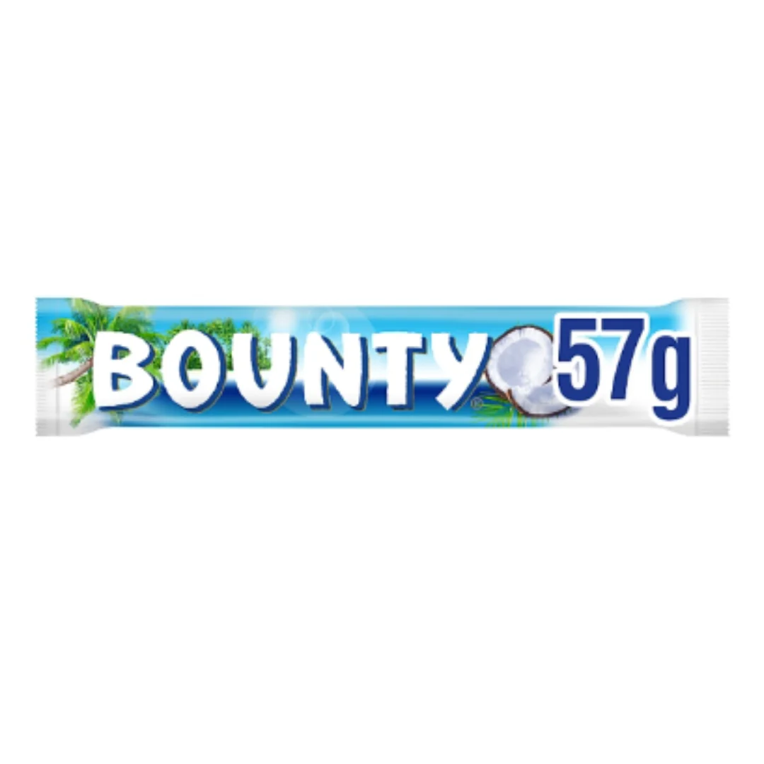 Bounty Coconut Milk Chocolate Duo Bar 57g x Case of 24