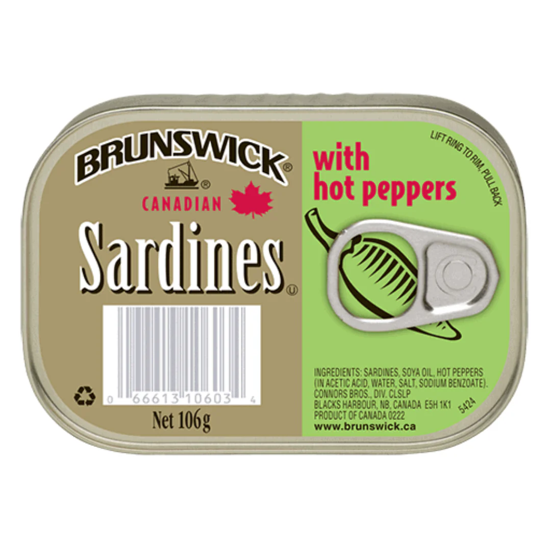 Brunswick Sardines with Hot Peppers 12 x 106g