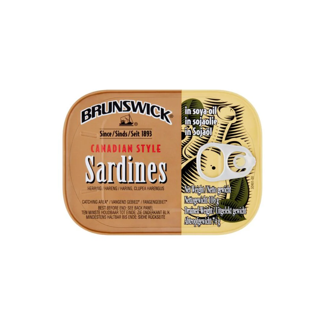 Brunswick Sardines In Soya Oil 106gr