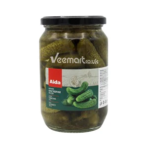 6x Aida Pickled Cornichons Extra 3-6Cm 680gr/720ml