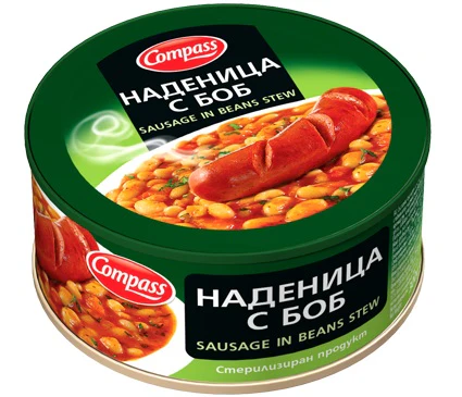 24x Compass Sausage In Beans Stew 300g