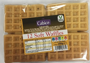 12x Cabico 12 Plain Egg Waffles 250g