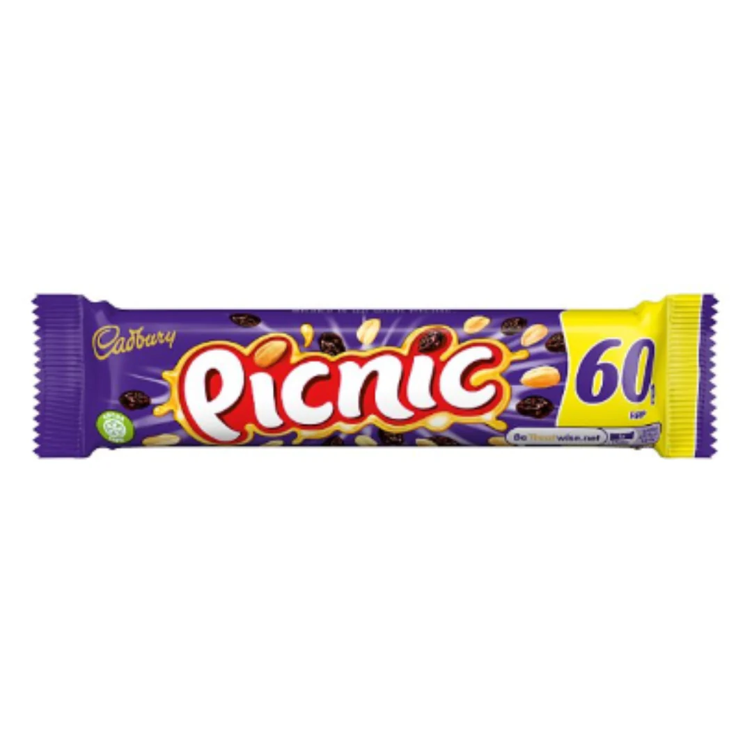 Cadbury Picnic Chocolate Bar 48.4g x Case of 36